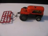 Vintage Metal Tractor with grader