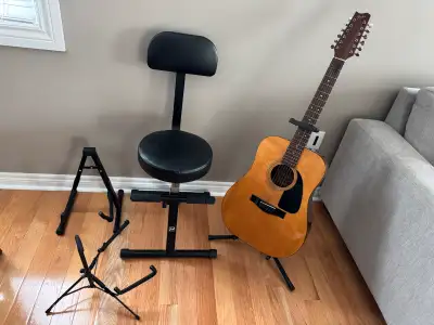 For Sale Brand New CAHAYA Guitar Stand Folding A frame Floor Universal Metal for Acoustic Classical...