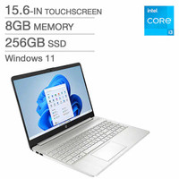 NEW HP 15.6 Inch Laptop with Touchscreen