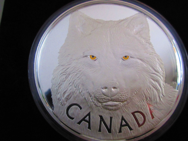 2017 IN THE EYES OF THE TIMBER WOLF 1 KG Silver Proof Coin in Arts & Collectibles in Calgary