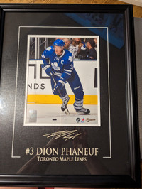 #3. Dion Phaneuf Toronto Maple Leaf signed photo