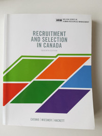 Recruitment and Selection in Canada, 7th Canadian edition