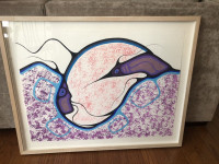 Jay Redbird Gallery Framed Painting by Listed Indigenous Artist