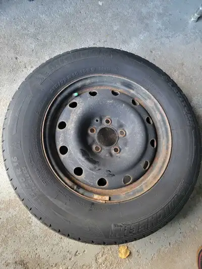 Selling a set of 16" steel rims Came off a Mitsubishi Outlander. Comes with old Michelin Latitude X-...