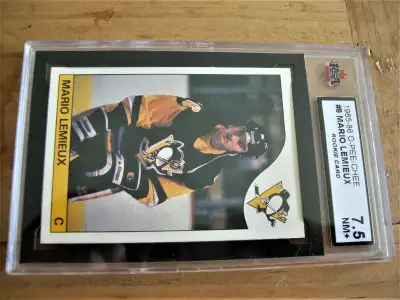 CARTE HOCKEY CARD,MARIO LEMIEUX RECRUE ,OPC, GRADE KSA 7.5 NM-M+, View more