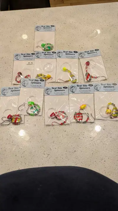 Beautiful hand made fishing spinners, View more