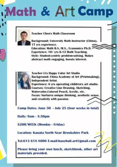 Math &Art Camp