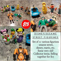 Disney/Sesame Street Figures - Collectibles