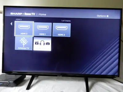 Sharp 43 inch LED 1080p Roku Smart TV Model LC-43LB371C, View more