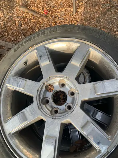 Sold the caddy had this set for 2 winters not a lot of wear or use on them They came off a 2007 Cadi...