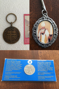 Souvenirs religieux visite Jean-Paul II