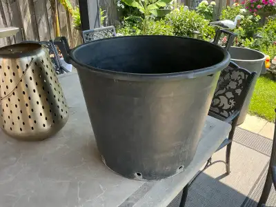 Large Black Nursery Garden Pot, View more