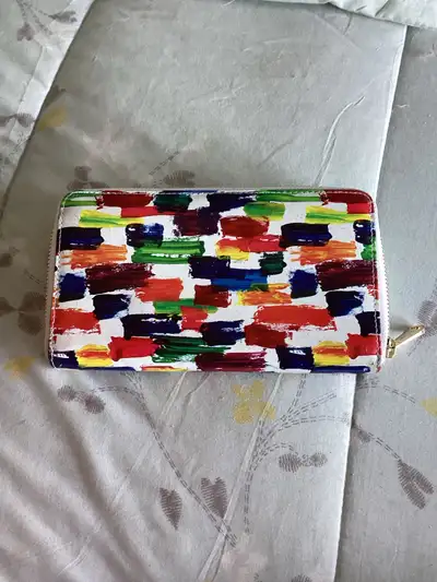 women’s leather multi coloured wallet, View more