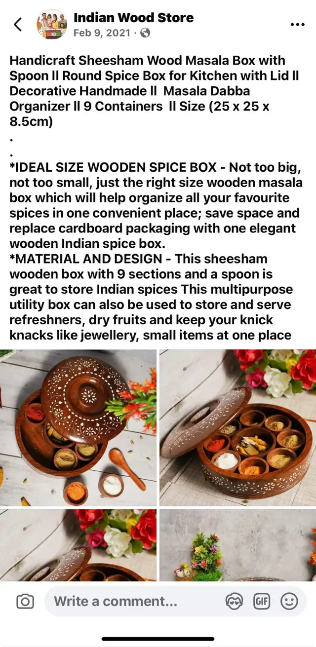 wood spice box with 9 compartments  in Storage & Organization in Mississauga / Peel Region - Image 8