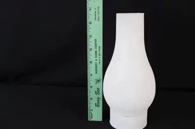 Frosted Glass Shade, Chimney Globe, Hurricane Lamp Shade, 8 1/2", View more