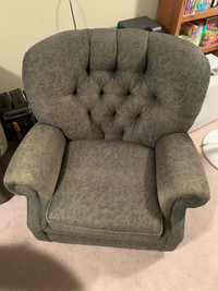 Padded arm chair