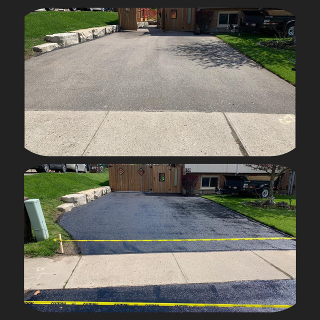 Driveway sealing, Parking lot line painting in Interlock, Paving & Driveways in Woodstock - Image 2