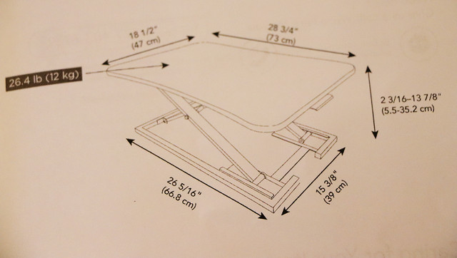 Sit Stand Desk Converter Riser in Desks in Kitchener / Waterloo - Image 3