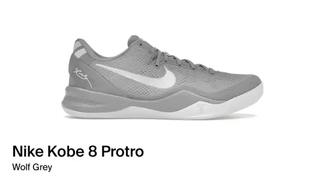 Nike Kobe 8 Protro Wolf Grey size 10.5 in Men's Shoes in Markham / York Region - Image 2
