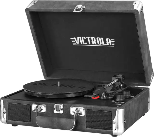 Victrola Bluetooth suitcase turntable in Stereo Systems & Home Theatre in Oshawa / Durham Region - Image 3