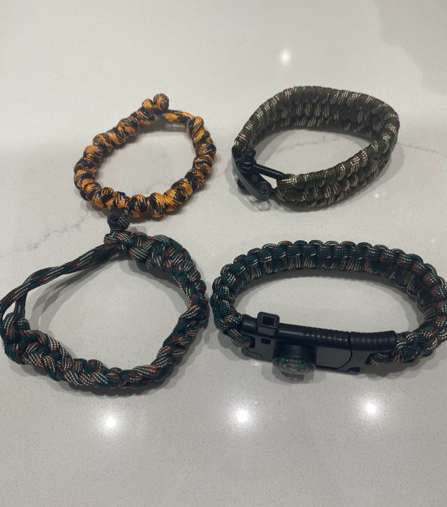 4 paracord bracelets  in Other in Markham / York Region - Image 2