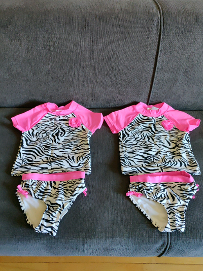 2 x Rash Guard Swimsuits for Girls Sizes 3T, Like New!, View more