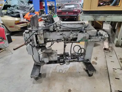 Selling a Blueboy exhaust pipe bender. Missing tube expander parts. Parts available from the states....