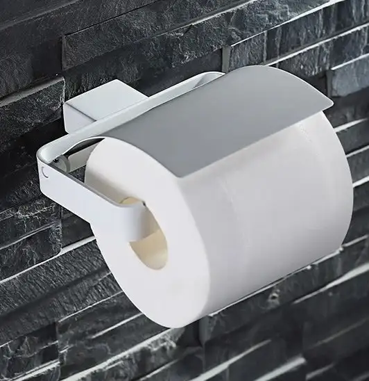 Tierney Varnished Wall Mounted Toilet Paper Roll Holder in Plumbing, Sinks, Toilets & Showers in City of Montréal - Image 2