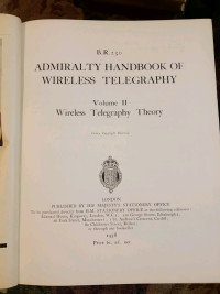 Vintage book wireless telegraphy 