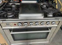 36” Ilve Duel Fuel Stove-Stainless Steel