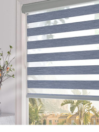 Grey zebra blinds 