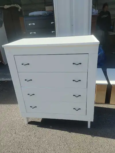 Four Drawer White Dresser, View more