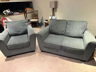 Love Seat and Chair, View more