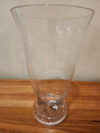 Glass vase 12" x 7"