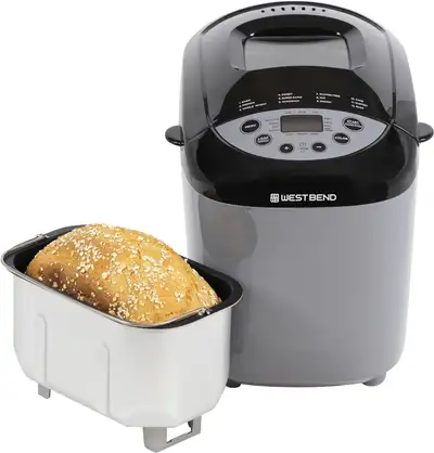 Brand New - Never Used!! Dual knead blades provide thorough dough kneading for a lighter taste and h...