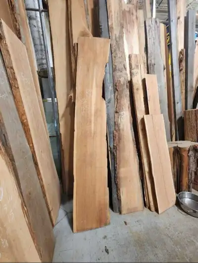 8 Foot Live Edge Cedar Slab, View more