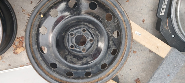 Subaru 5 x 100 steel wheels. 17 inch in Tires & Rims in Moncton - Image 2