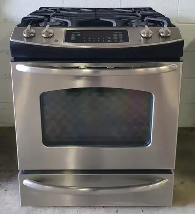 - Slide-In Gas Stove “GE” 30 inch , View more