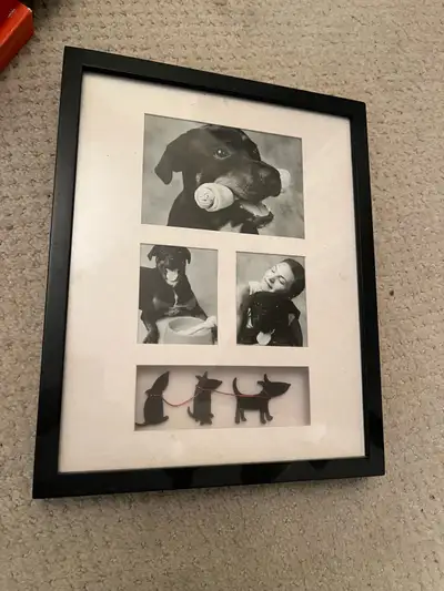 Dog photo frame