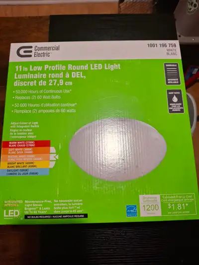 Commercial Electric LED Round Ceiling Light, View more