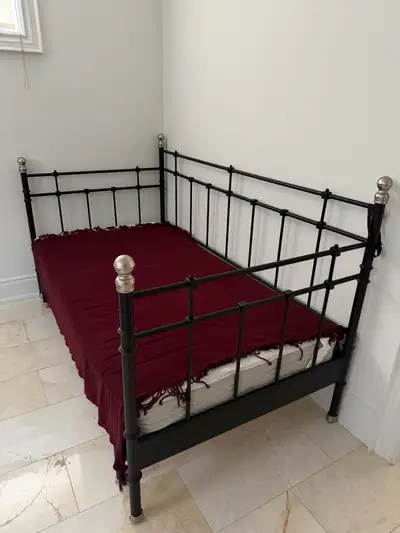 IKEA metal bed frame and mattress for sale in Toronto , View more