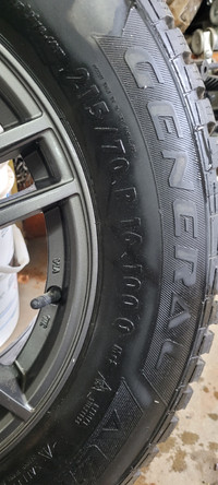 General Altimax Snow Tires/ Rims