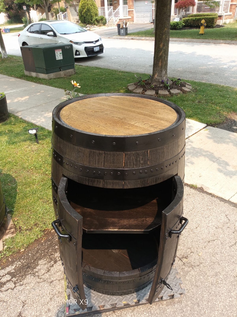 Outdoor Bar B Q storage barrel Patio & Garden Furniture St