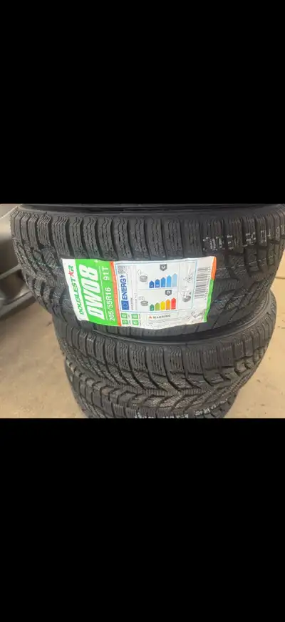 Selling a set of practically new winter tires in excellent condition. Condition: Purchased brand new...