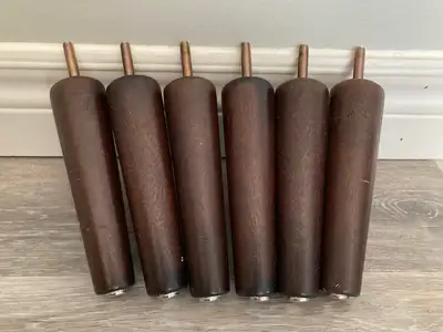 For Sale: 6 Mid-century Modern Furniture Legs, View more