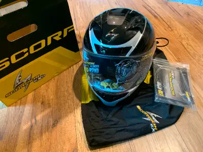 -new scorpion eco-r710 full face street bike helmet for sale -size large $150