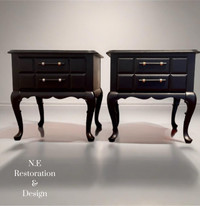 Refinshed Vintage Kaufman Nightstands| Endtables