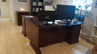 Luxury Kathy ireland Office L Desk set 3 pieces
