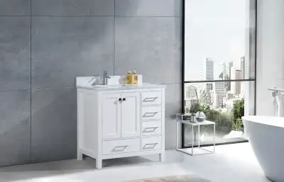 SOLID WOOD BATHROOM VANITIES WAREHOUSE SALE . AVAILABLE SIZES: 24" , 30", 36" , 42", 48", 54", 60" O...