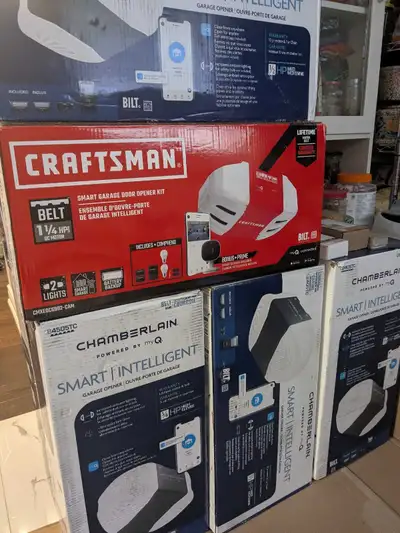 (Message for quote) new garage door opener with installation, View more